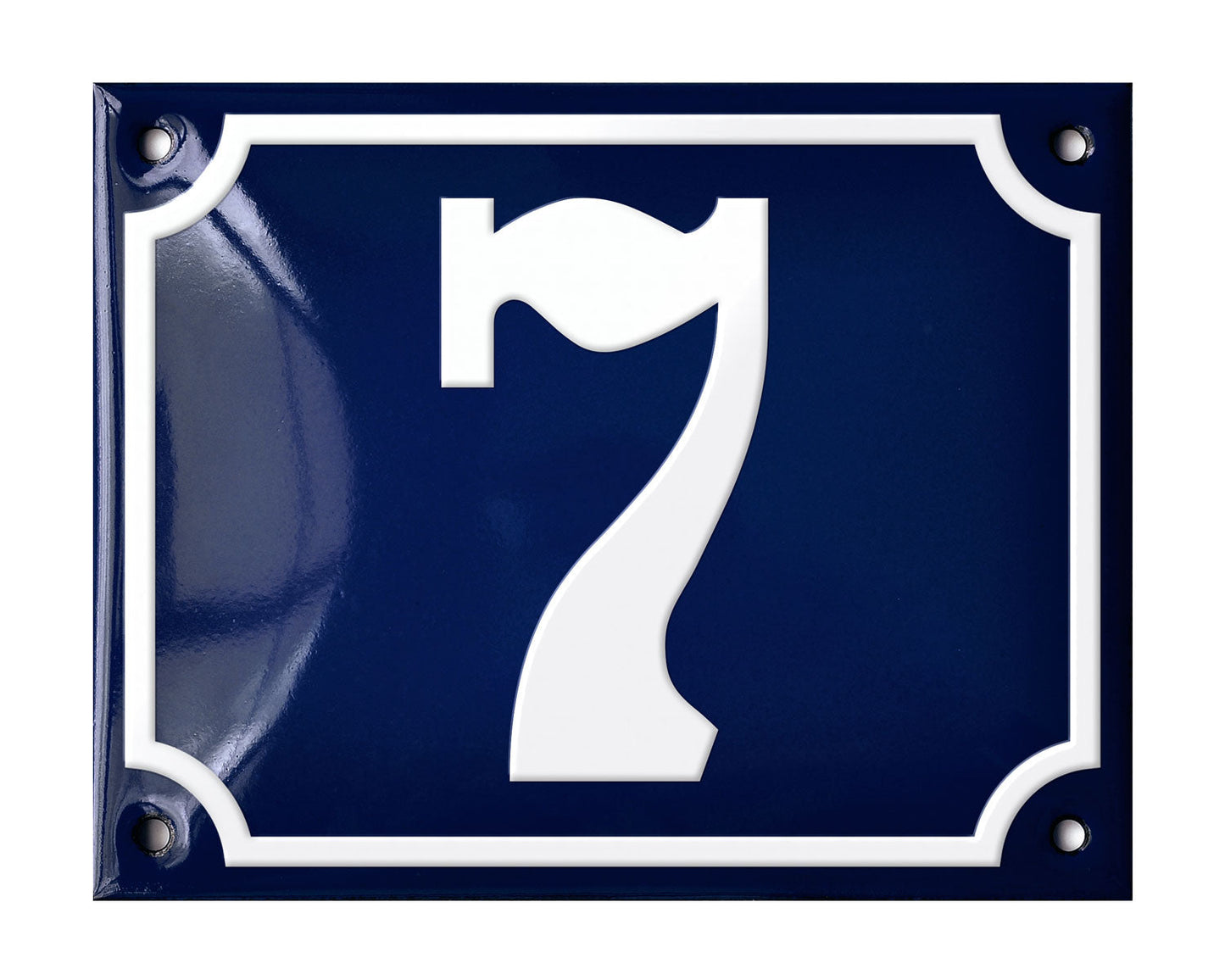 Blue Enamel House Number 1-50 In Stock-6