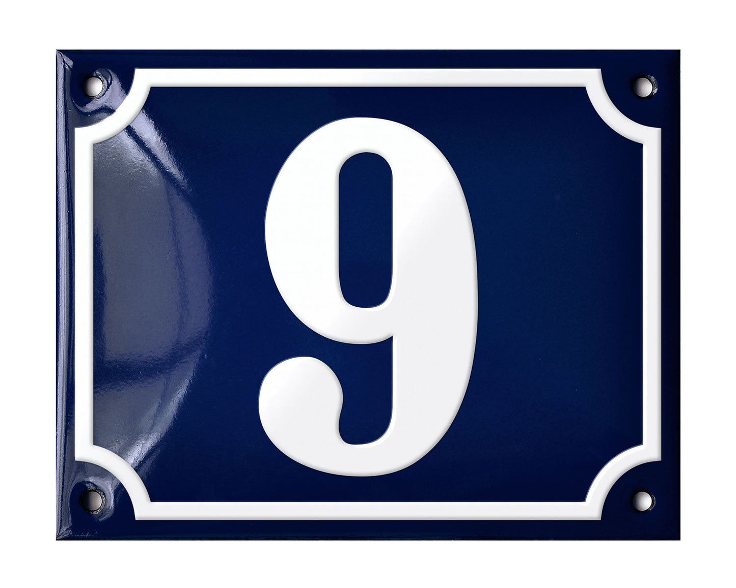 Blue Enamel House Number 1-50 In Stock-8