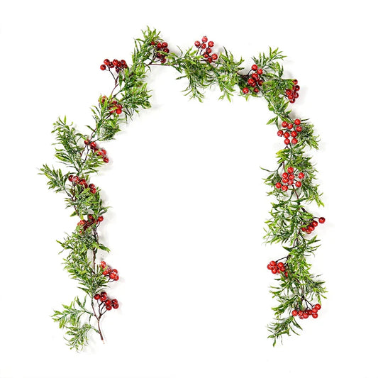 NNEOBA Christmas Wreath Rattan Vine Garland Xmas Decor-0