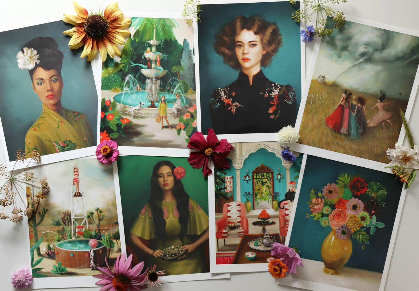 Barmaids Art Print - 8.5 X 11" by Janet Hill-2