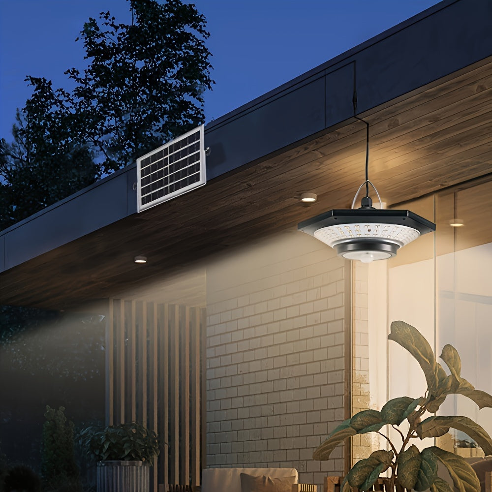 Solar LED Pendant Light with Remote & Motion Sensor-4
