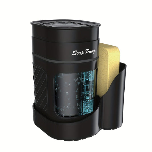 NNETM Oval Soap Dispenser with Sponge Holder-0