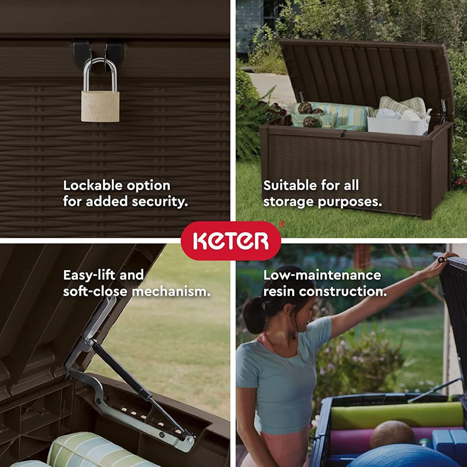 Outdoor Waterproof Storage Deck Box for Garden Use-2