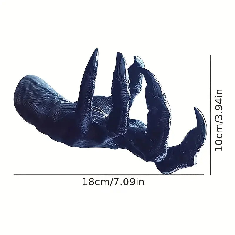 The Enchanting Allure: Witch's Halloween Hand Wall Art-1