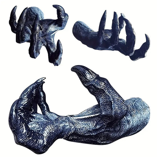 The Enchanting Allure: Witch's Halloween Hand Wall Art-0