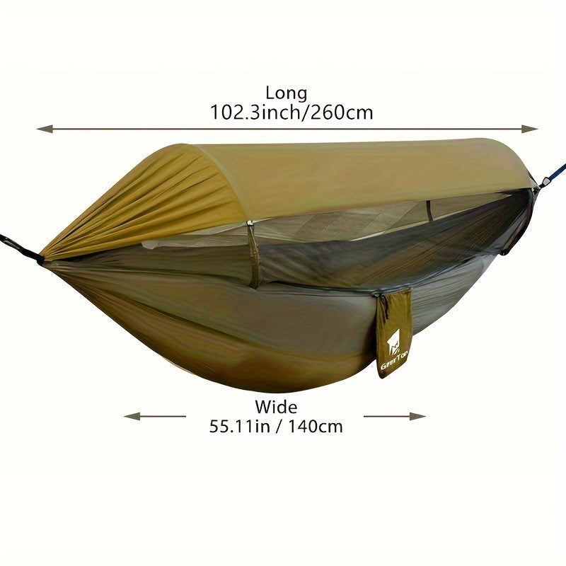 Double Camping Hammock with Mosquito Net-2