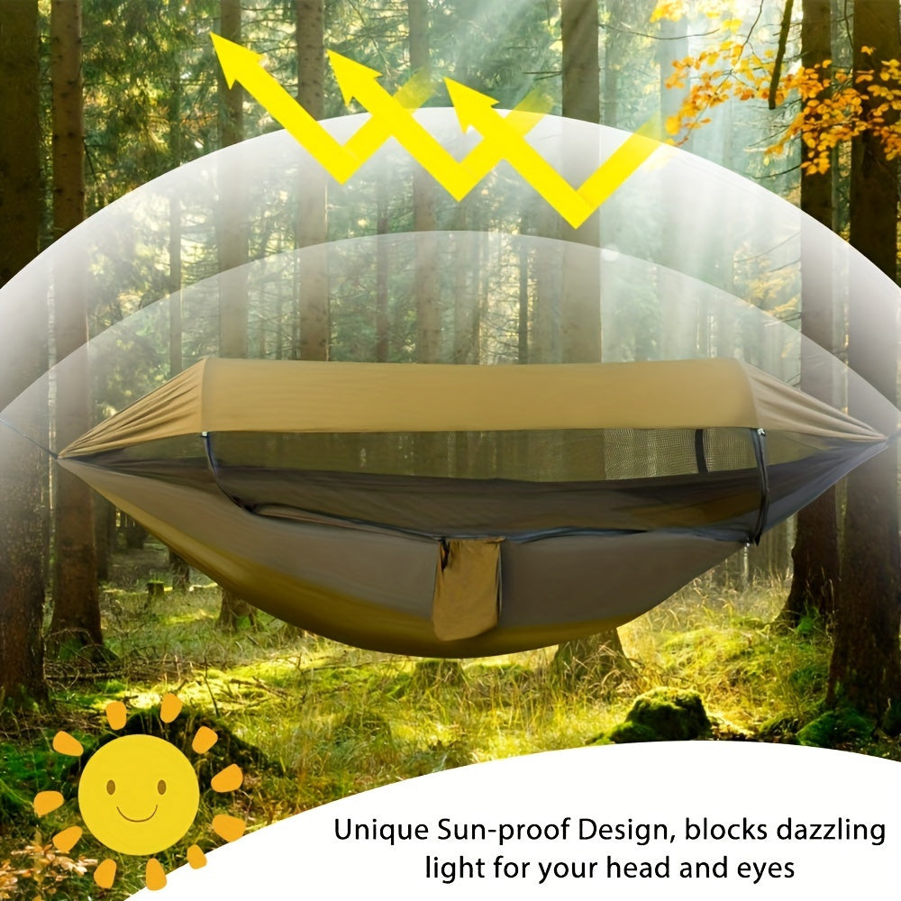 Double Camping Hammock with Mosquito Net-3