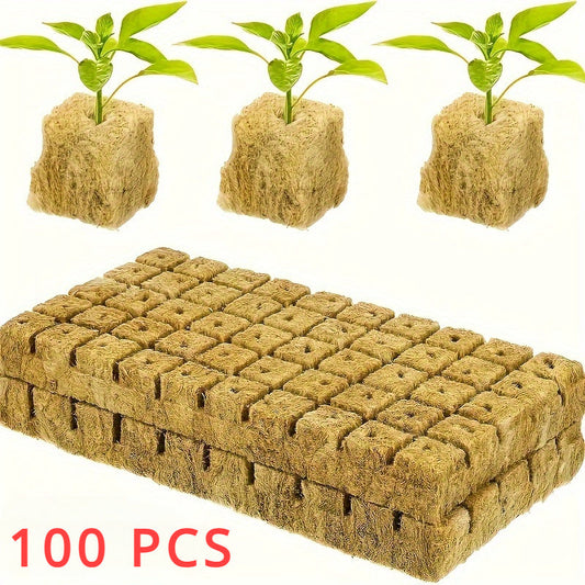 High Porosity Rockwool Grow Cubes for Seed Germination-0