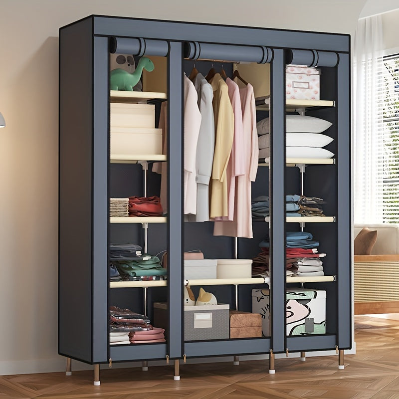 Metal Storage Wardrobe with Steel Frame (12-Tier)-2