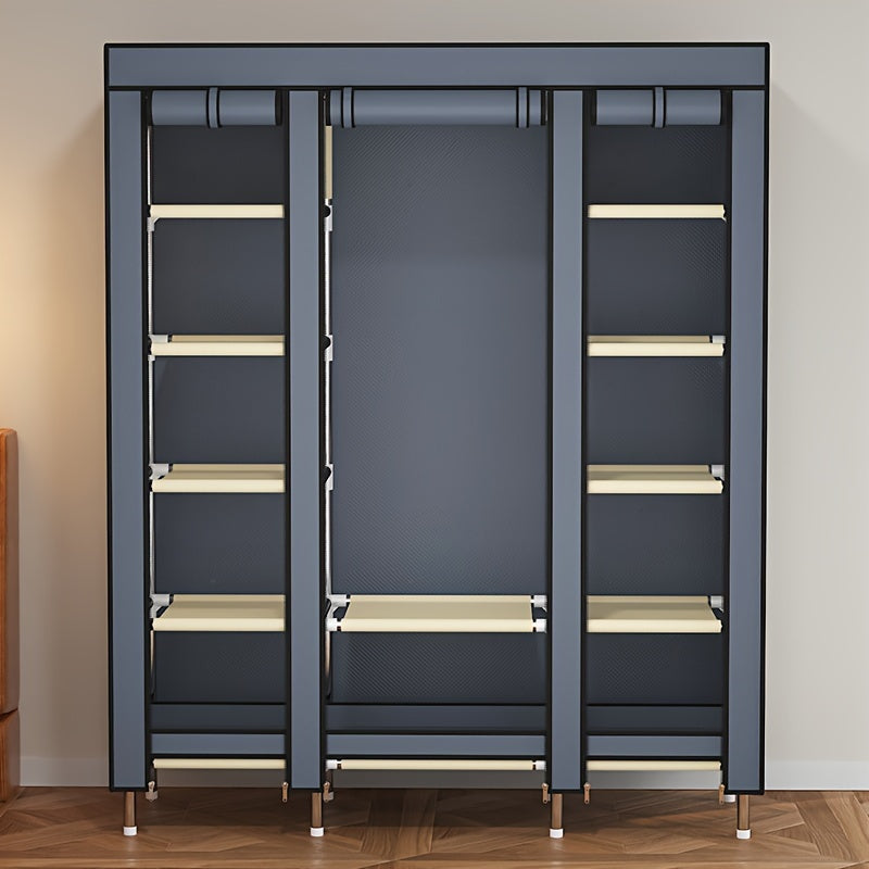 Metal Storage Wardrobe with Steel Frame (12-Tier)-1