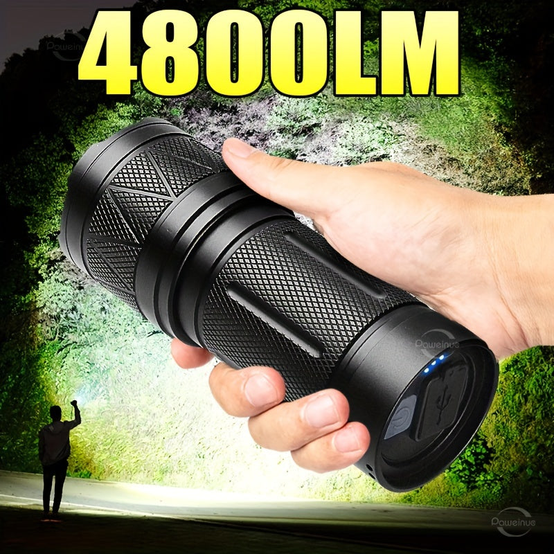 Super Bright LED Flashlight Rechargeable Torch-1