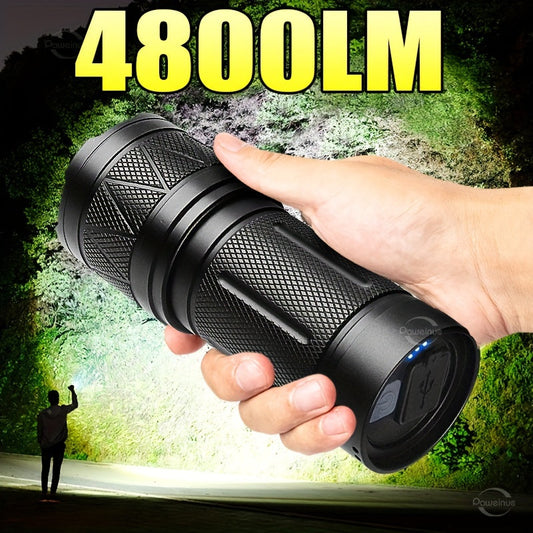 Super Bright LED Flashlight Rechargeable Torch-1