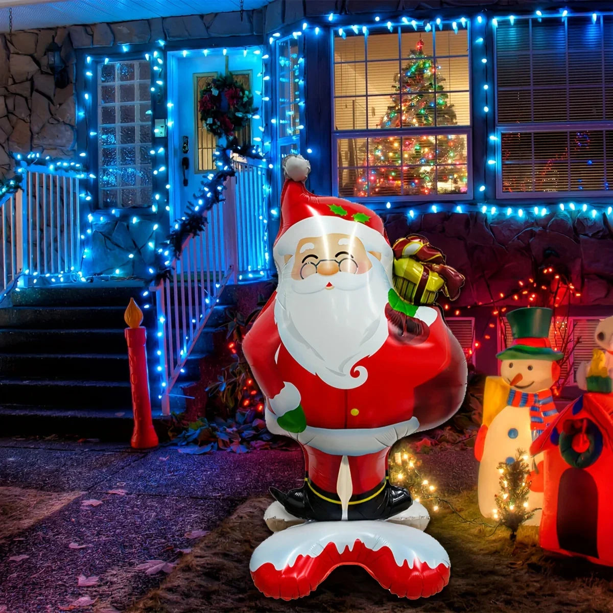 Extra Large Standing Santa Claus Foil Balloon-4
