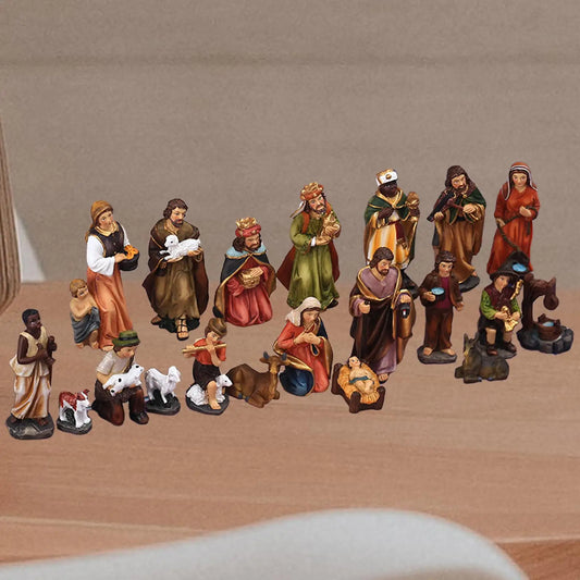 20-Piece Christmas Nativity Scene Figurine Set-1