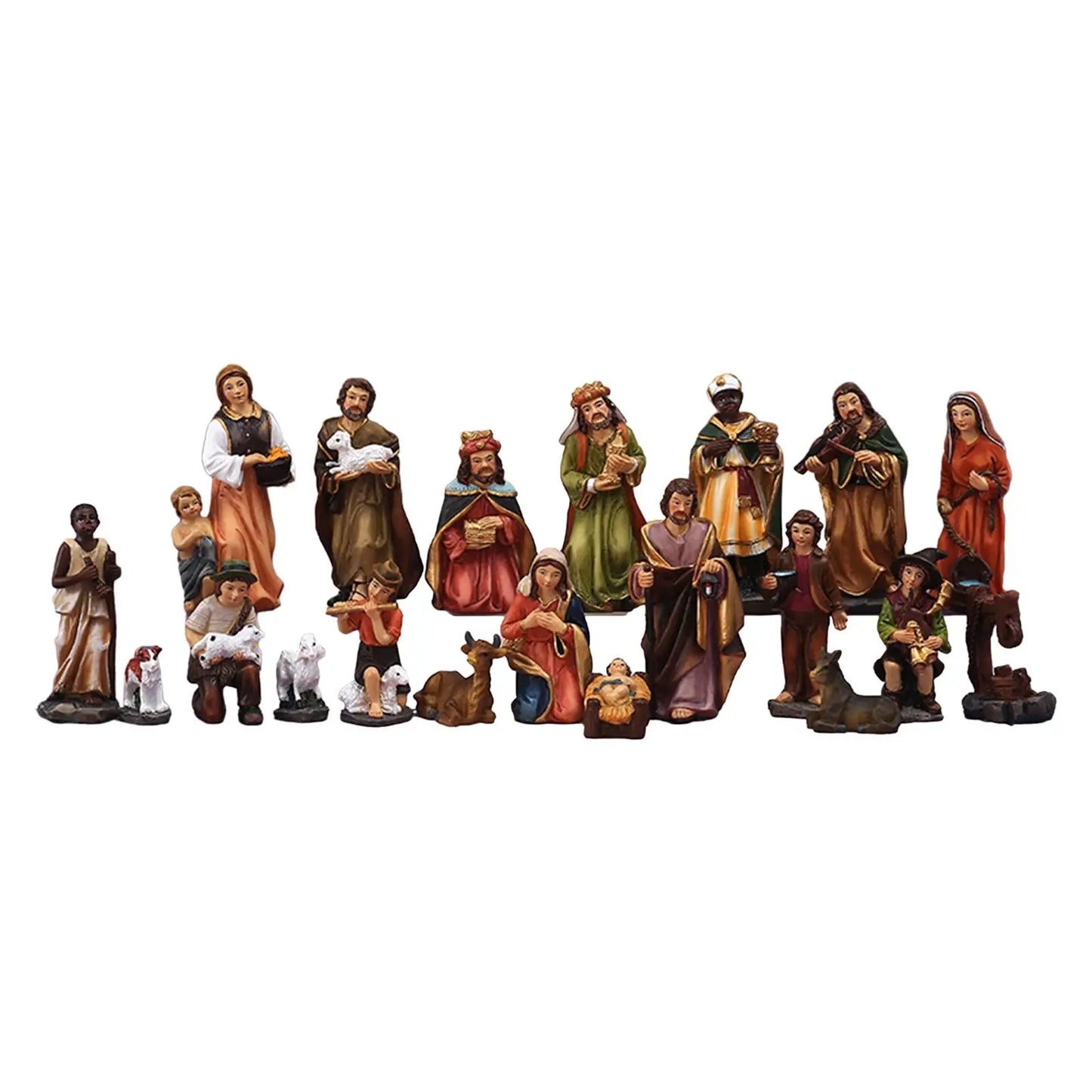 20-Piece Christmas Nativity Scene Figurine Set-0