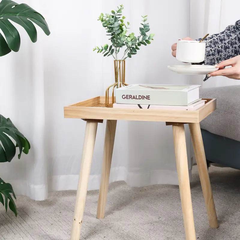 Create a cozy nook with the Solid Rattan Side Table, a testament to craftsmanship-2