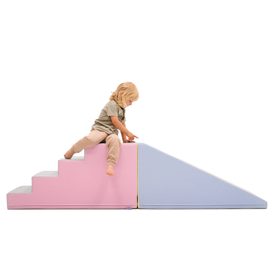 Soft Play Step and Slide Set - Mega Fun Slider-0