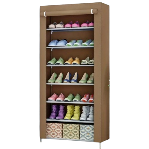 Safeguard your shoes with this dust-proof cabinet, keeping them clean and organized-1