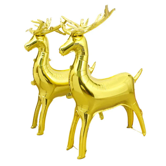 Christmas Elk Foil Balloons Party Decor (2pcs)-0