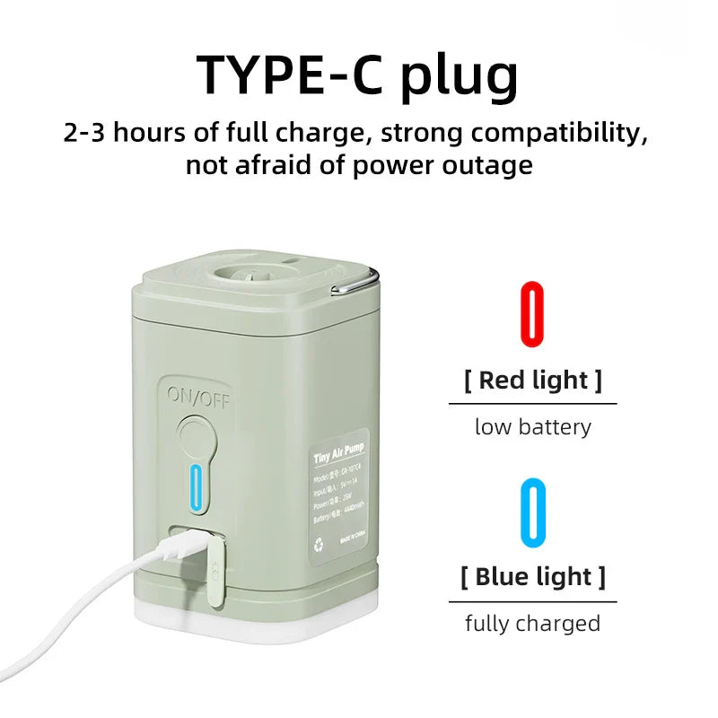 3-in-1 Mini Wireless Air Compressor with Lights-4