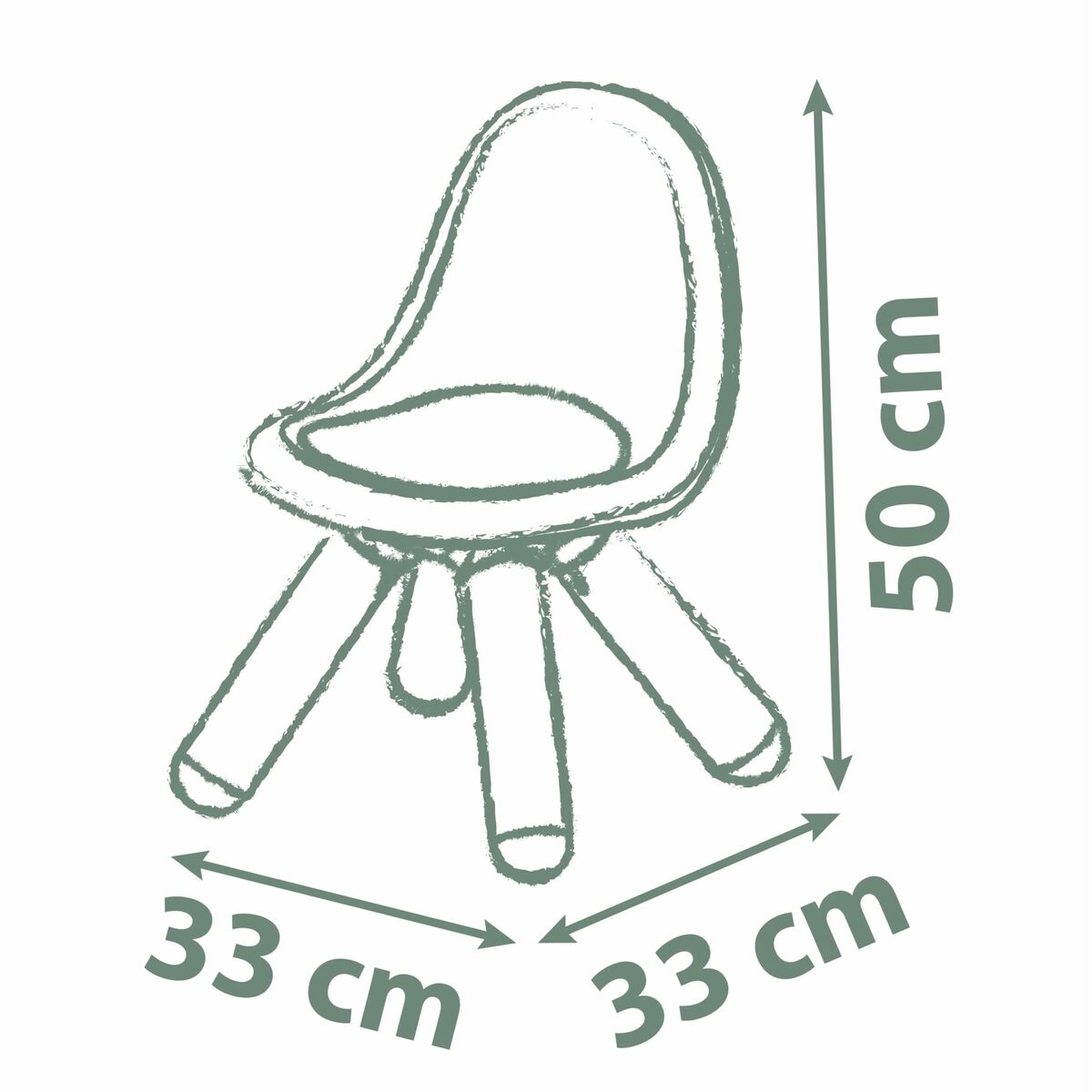 Chair Smoby Life Kid Blue Plastic-5