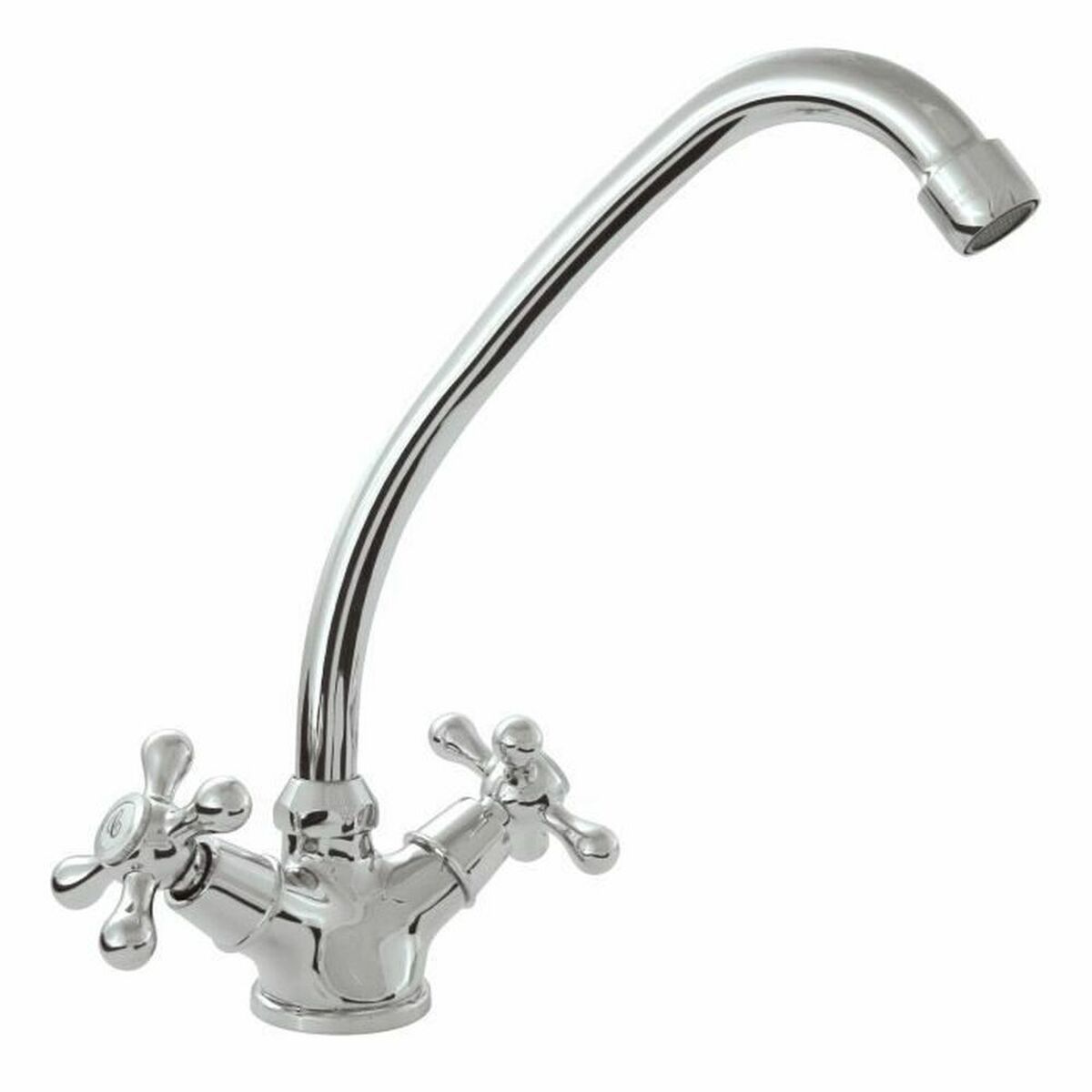 Mixer Tap Rousseau BEVERLEY Grey Stainless steel Brass-0