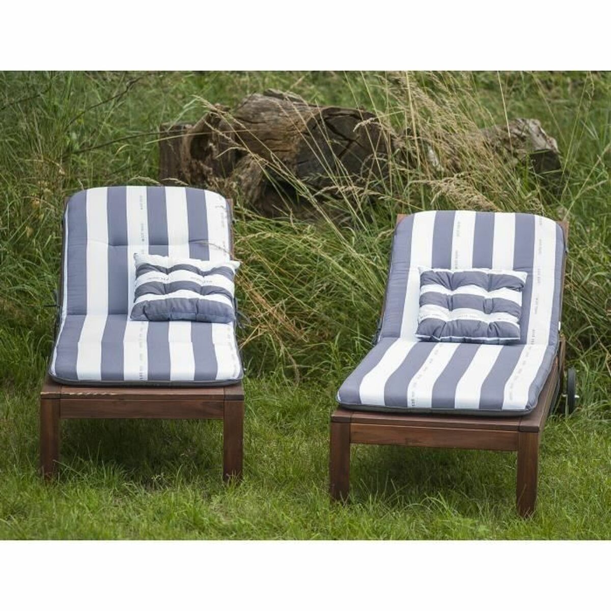Cushion for lounger Jardin Prive Blue 180 x 56 x 10 cm-1