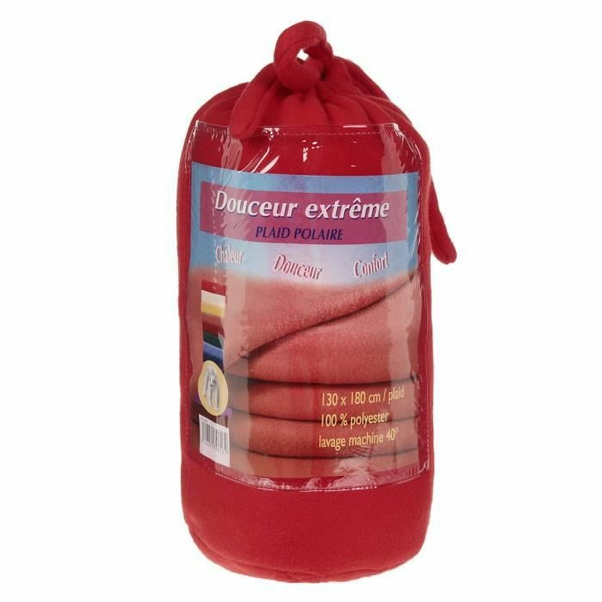 Fleece Blanket Red 130 x 180 cm-2
