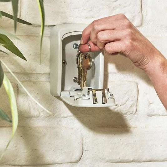 Safety-deposit box Master Lock 5401EURDCRM Keys White Grey Metal Aluminium 8 x 3 x 12 cm-1
