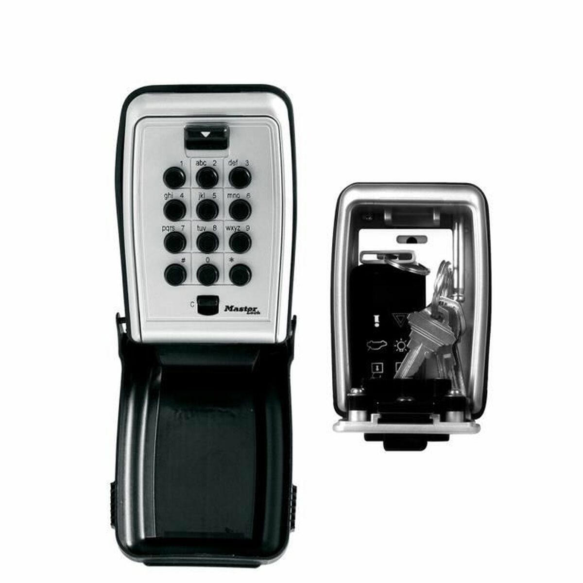 Safety Deposit Box for Keys Master Lock 5423EURD Black Black/Grey Zinc-0