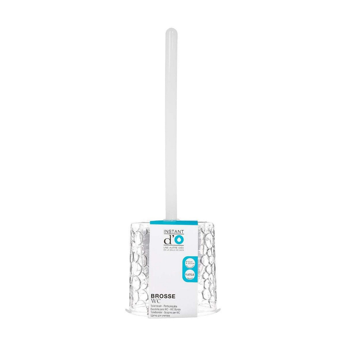Toilet Brush 5five Galet Transparent Plastic-3