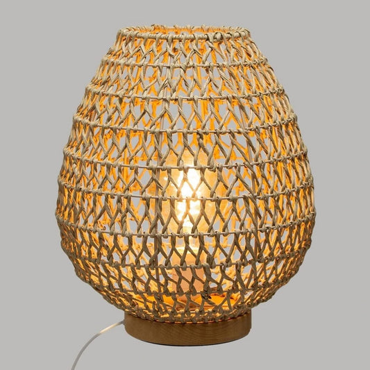 Desk lamp Atmosphera Tressé Sand 40 W Ø 35,5 x 30 cm-1