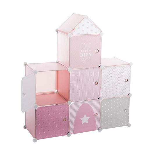 Shelves Atmosphera Pink Castle Children's Modular polypropylene (95,5 x 32 x 109 cm)-1