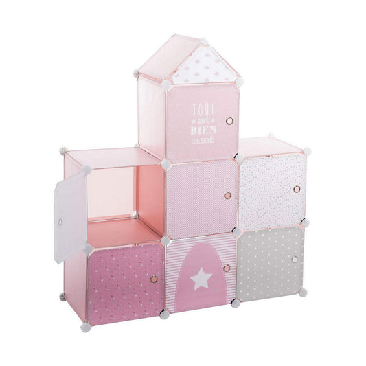 Shelves Atmosphera Pink Castle Children's Modular polypropylene (95,5 x 32 x 109 cm)-0