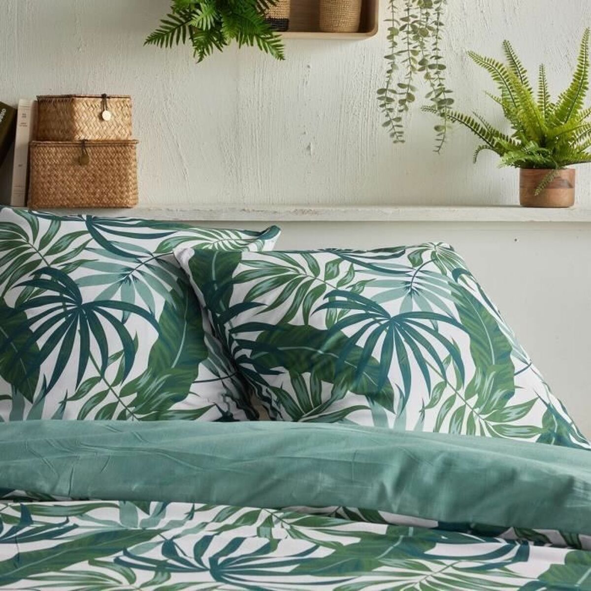 Duvet cover set TODAY Green Vert Super king 2 Pieces-3