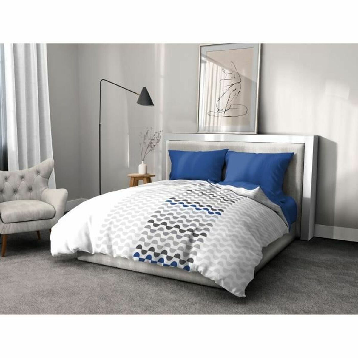 Duvet cover set HOME LINGE PASSION Dream Blue 220 x 240 cm-3