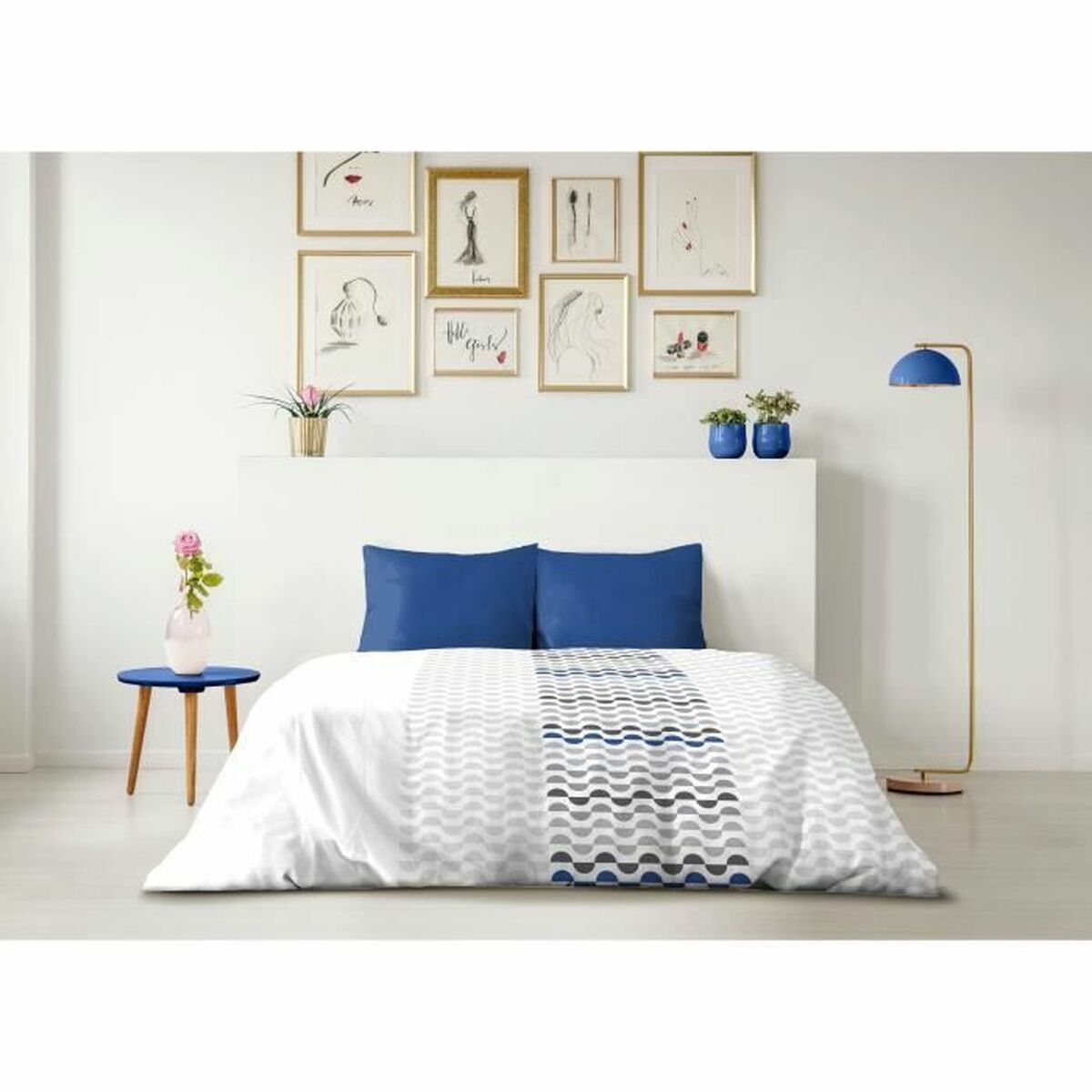 Duvet cover set HOME LINGE PASSION Dream Blue 220 x 240 cm-1