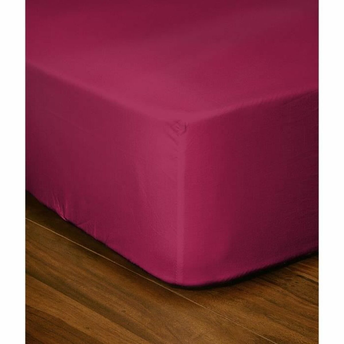 Fitted bottom sheet Lovely Home LH71607 Fuchsia Rose 180 x 200 + 35 cm-1