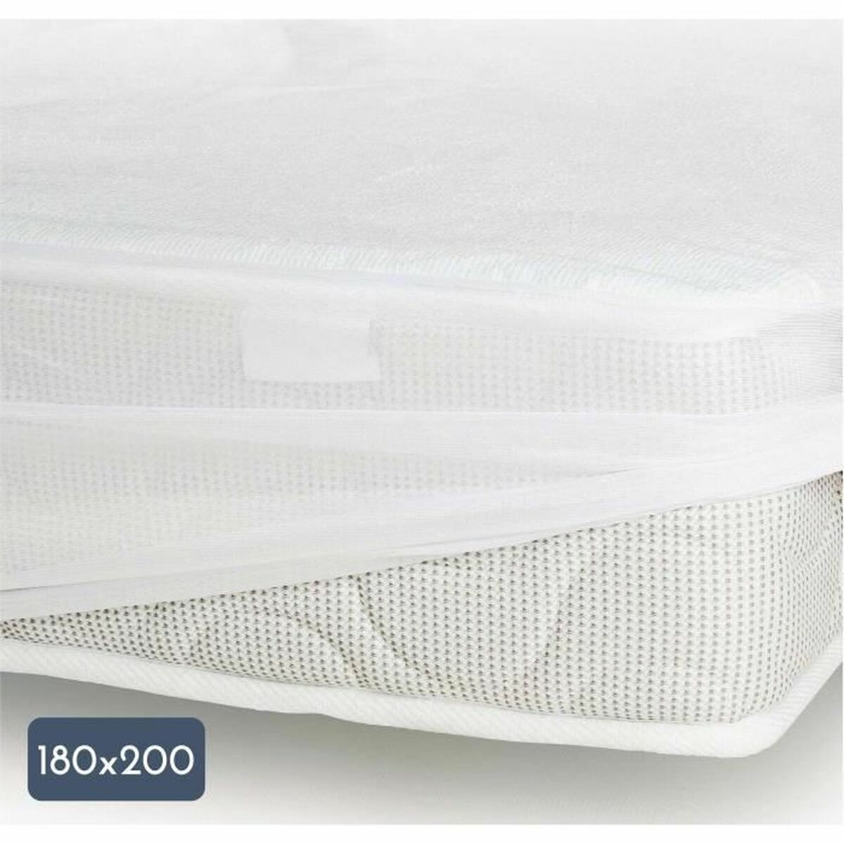 Mattress protector Lovely Home White 200 x 180 cm-0