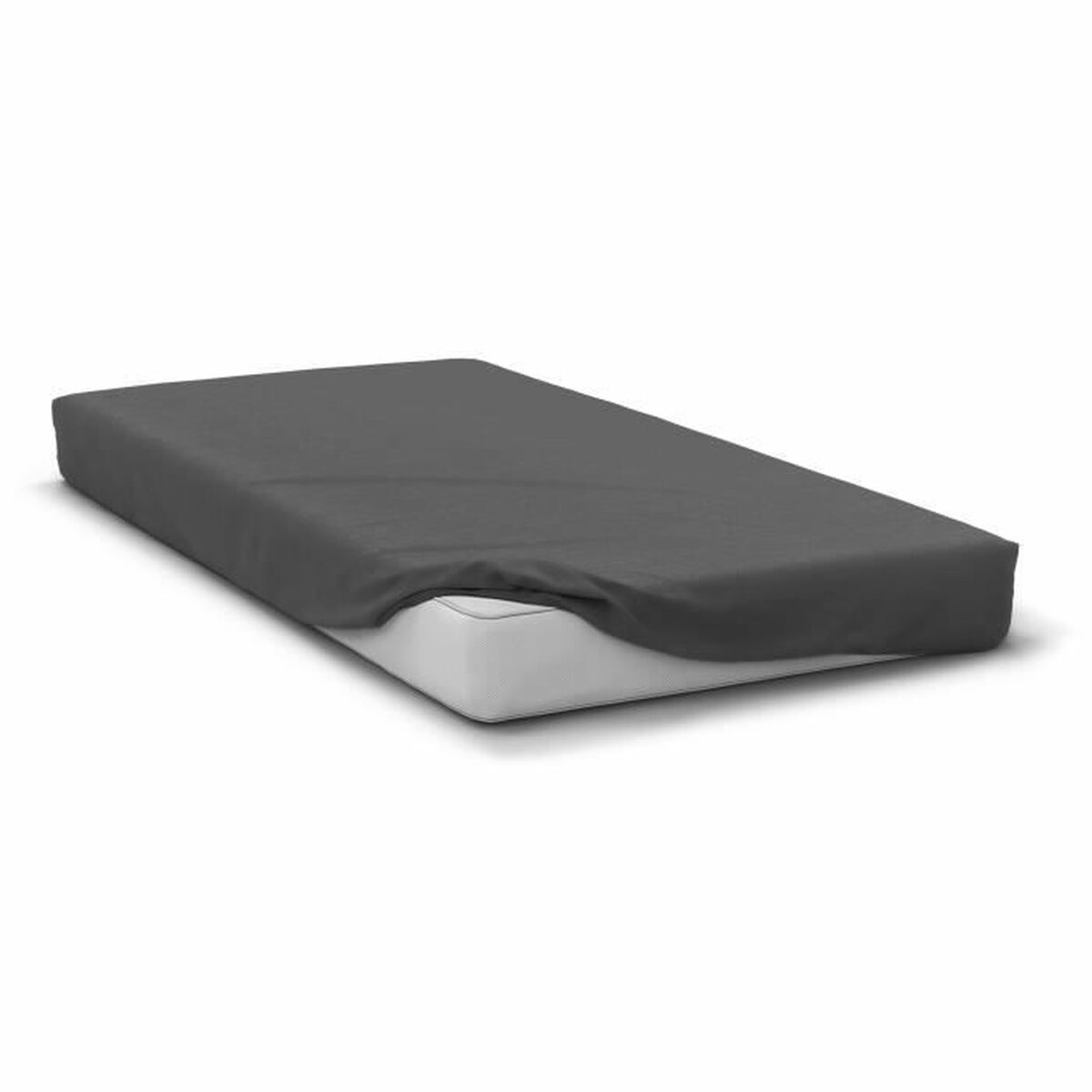 Fitted bottom sheet HOME LINGE PASSION HP71766 Grey Anthracite 140 x 190 + 30 cm-4