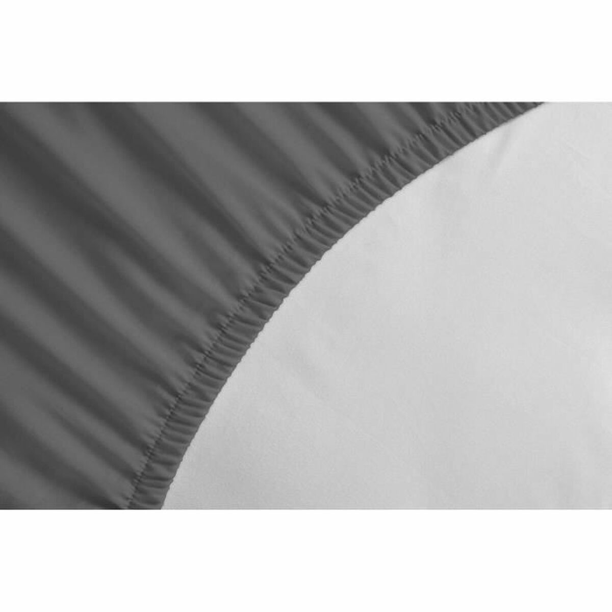 Fitted bottom sheet HOME LINGE PASSION HP71766 Grey Anthracite 140 x 190 + 30 cm-2