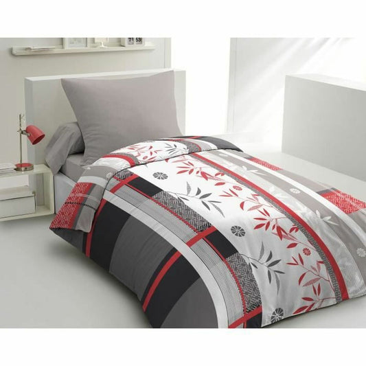 Duvet cover set HOME LINGE PASSION Blue White rouge 140 x 200 cm Double 2 Pieces-0