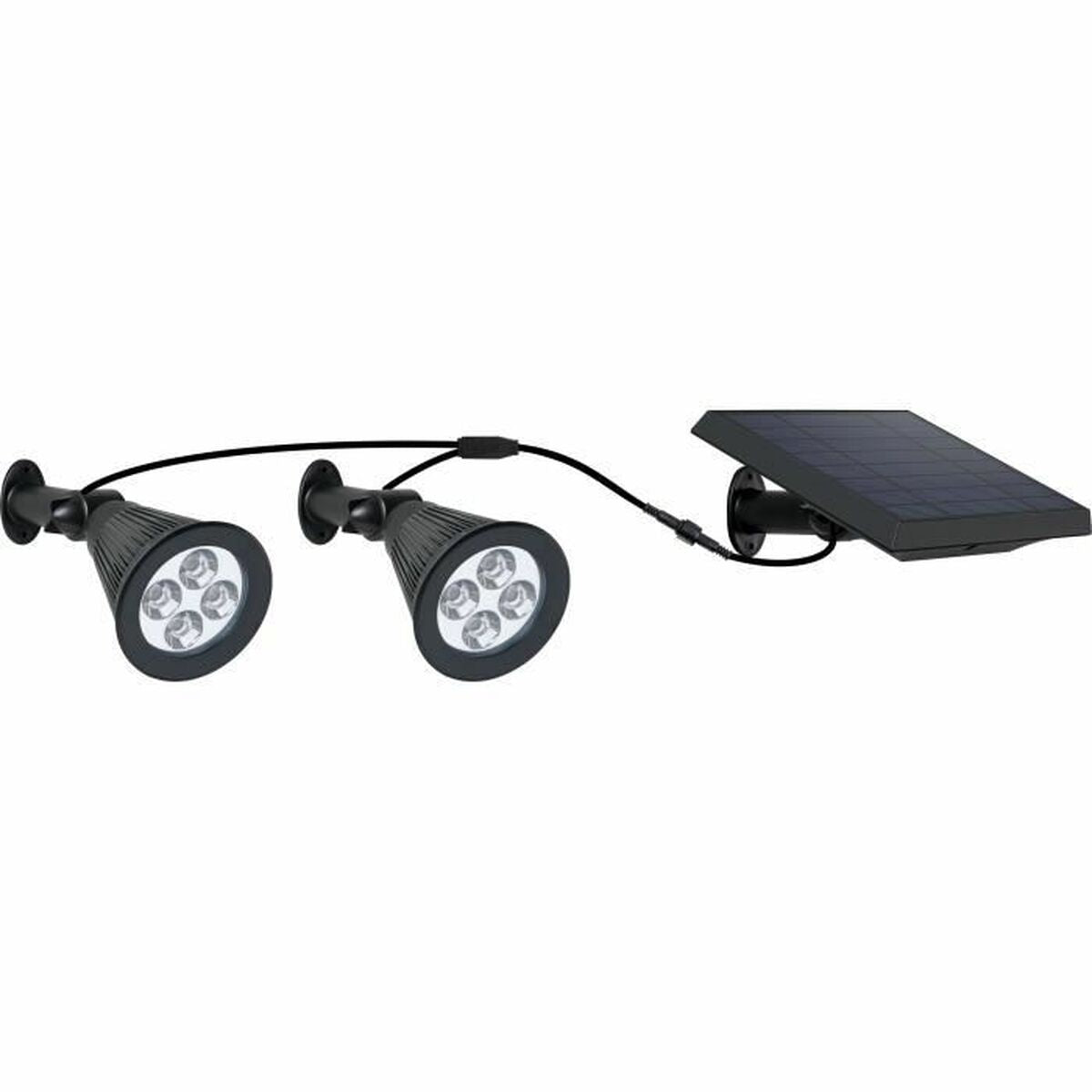 Solar-powered spotlight Lumi Garden Family Spiky 2-in-1 Black Aluminium Steel (2 Units)-2