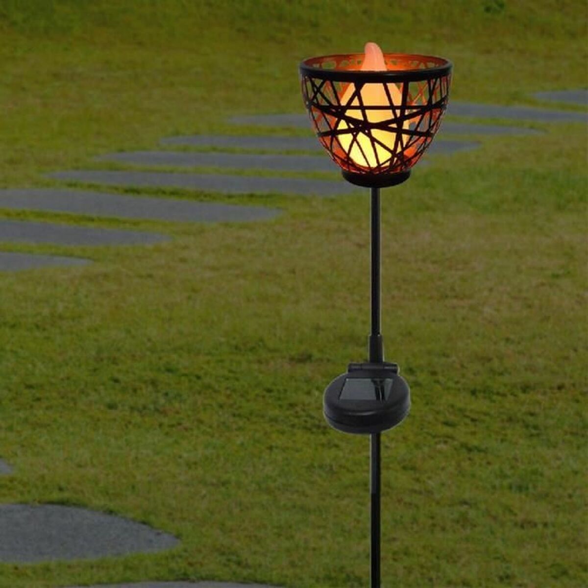 Solar garden lights Lumisky Grey Metal-2