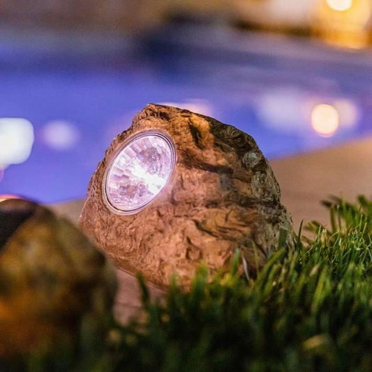 Solar lamp Lumisky ROCKY BROWN Grey (3 Units) (3 Pieces)-1