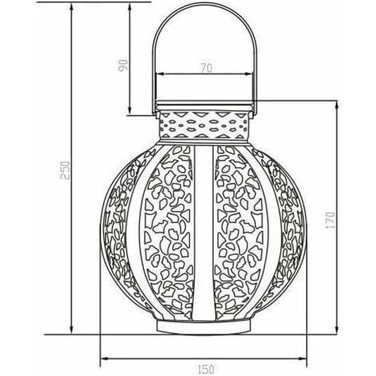 Solar lamp Galix Beige-1