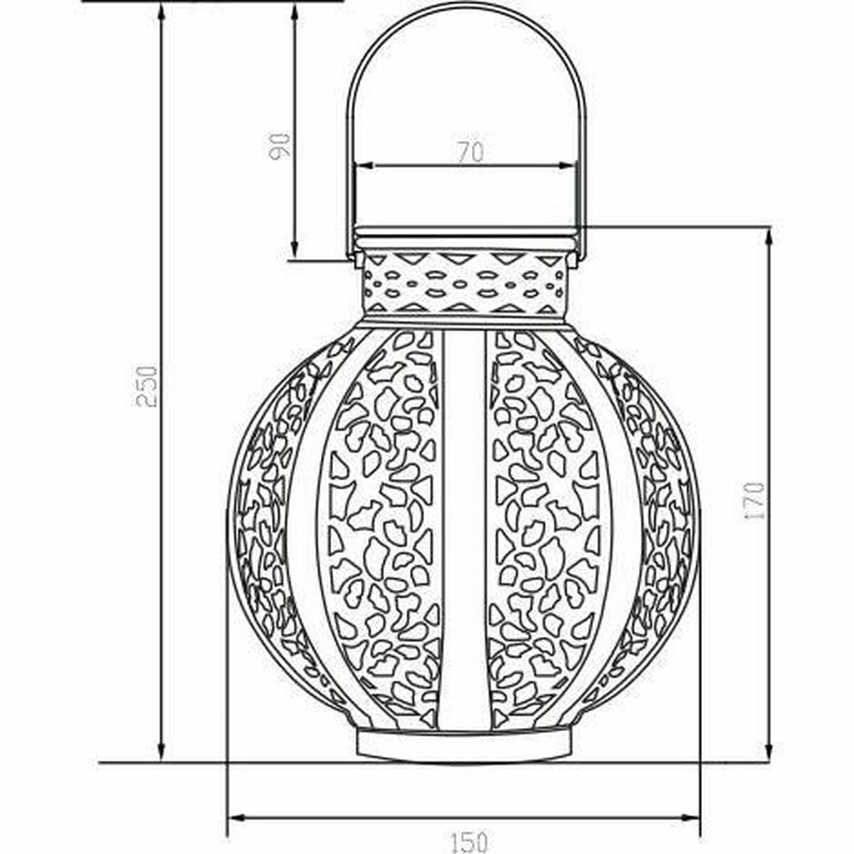 Solar lamp Galix Beige-3