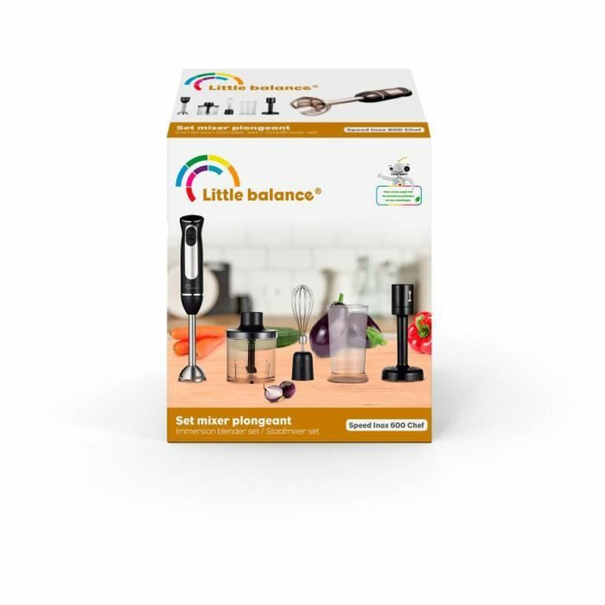 Hand-held Blender Little Balance Inox 600 Plus-5
