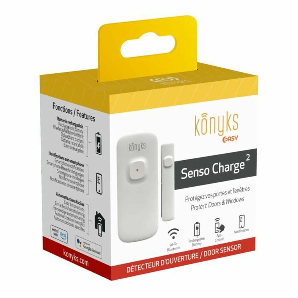 Open Doors and Windows Detector Konyks Senso Charge 2 Wi-Fi 2,4 GHz-2