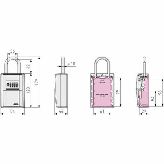 Key cupboard ABUS 797 LED KeyGarage B-1